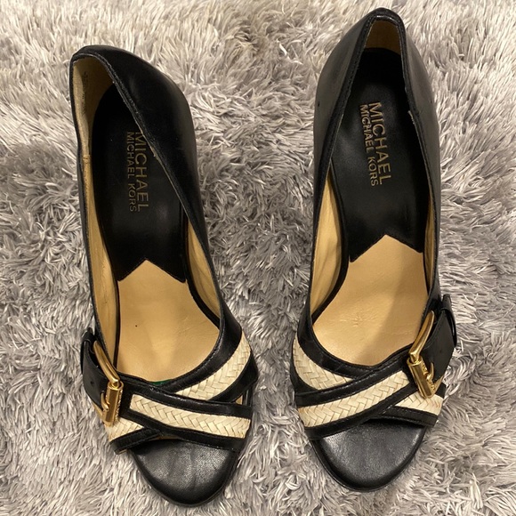 Michael Kors Shoes - Michael Kors Braided Peep Toe Pump